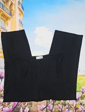 Joseph Ribkoff Wide Leg High Waist Black Pants Size 16‎